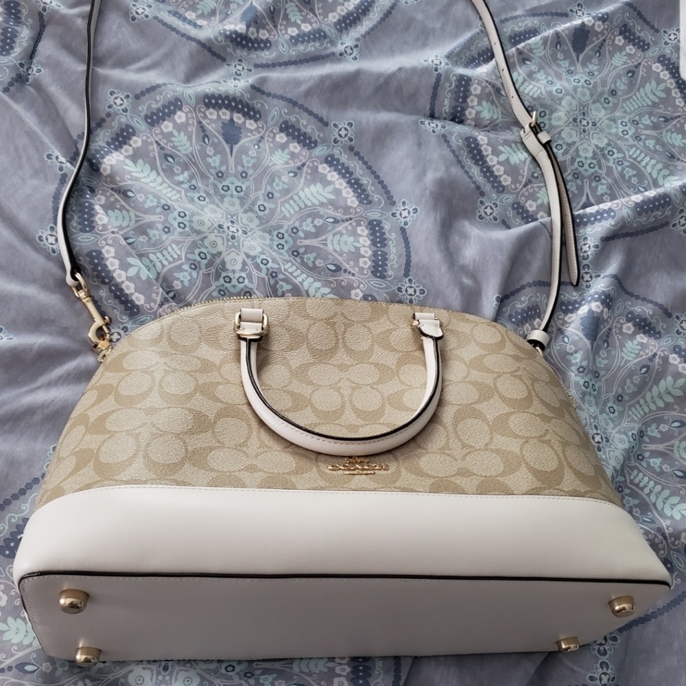 Coach Sierra satchel in signature canvas